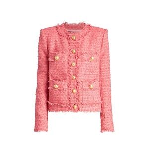 Balmain Salmon pink tweed jacket